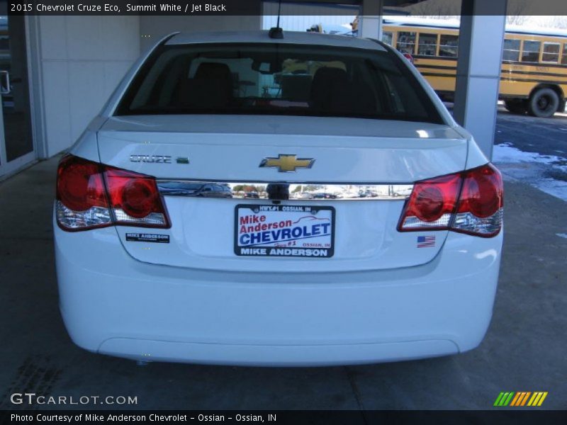 Summit White / Jet Black 2015 Chevrolet Cruze Eco