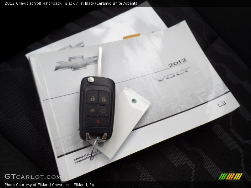 Black / Jet Black/Ceramic White Accents 2012 Chevrolet Volt Hatchback