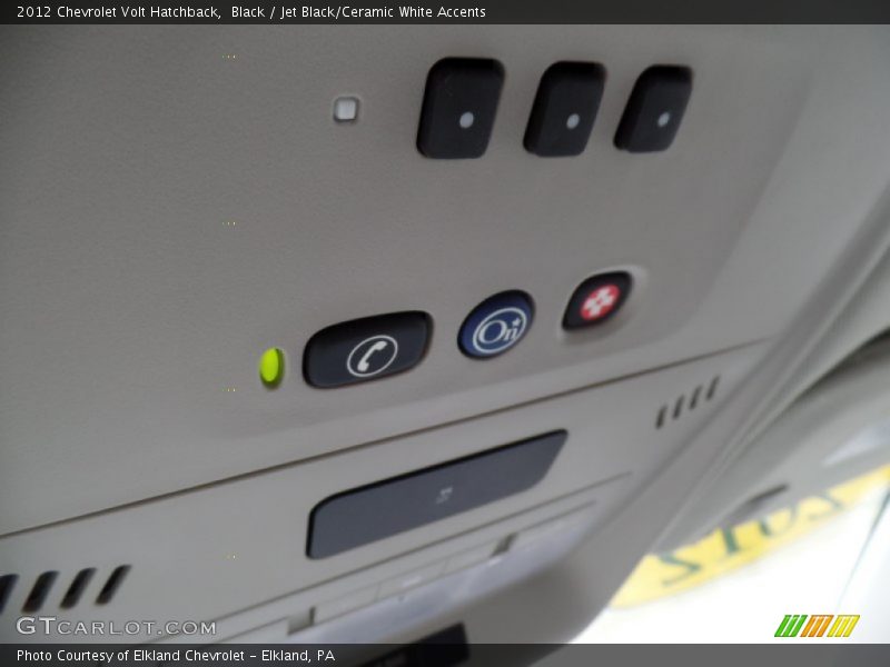 Black / Jet Black/Ceramic White Accents 2012 Chevrolet Volt Hatchback