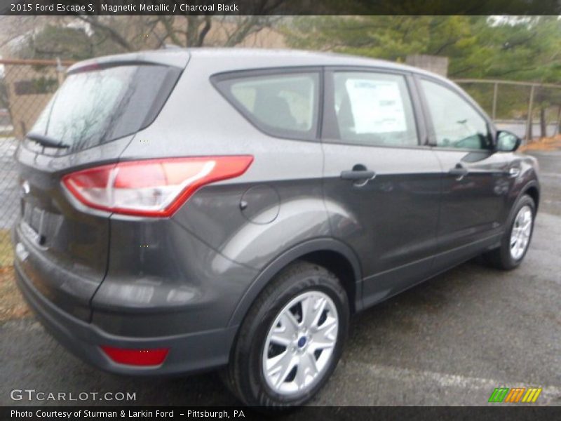 Magnetic Metallic / Charcoal Black 2015 Ford Escape S