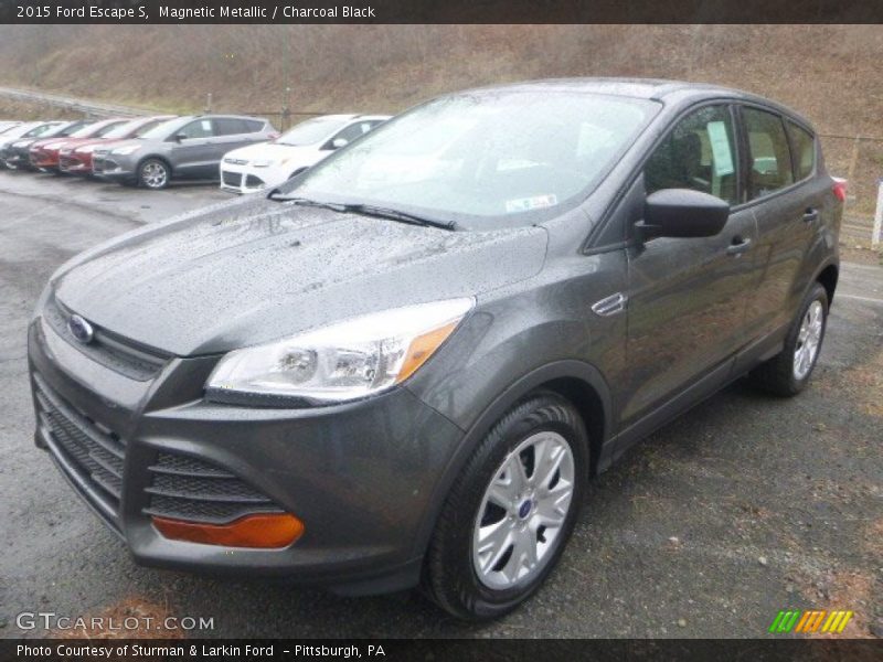 Magnetic Metallic / Charcoal Black 2015 Ford Escape S