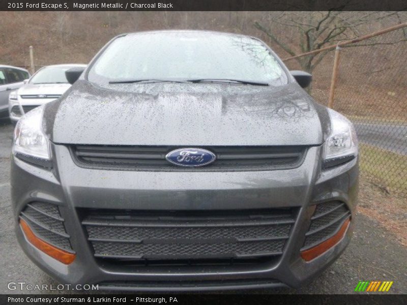 Magnetic Metallic / Charcoal Black 2015 Ford Escape S