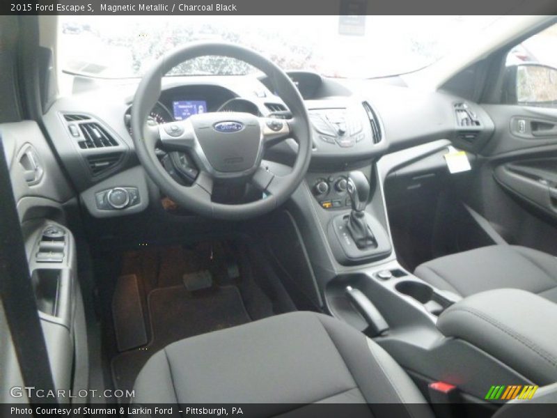 Magnetic Metallic / Charcoal Black 2015 Ford Escape S