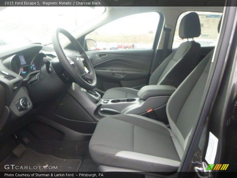 Magnetic Metallic / Charcoal Black 2015 Ford Escape S
