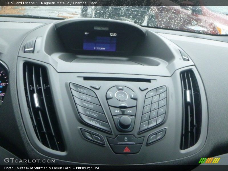 Magnetic Metallic / Charcoal Black 2015 Ford Escape S