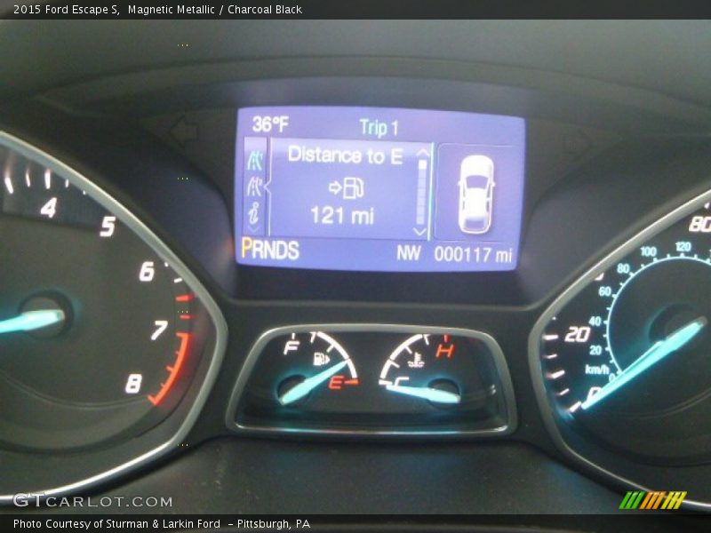 Magnetic Metallic / Charcoal Black 2015 Ford Escape S