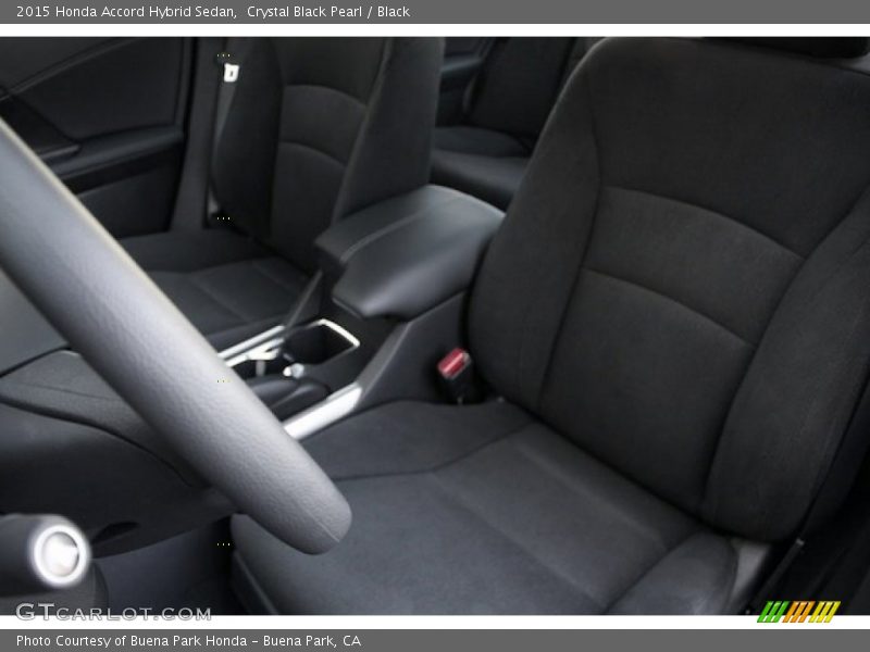 Crystal Black Pearl / Black 2015 Honda Accord Hybrid Sedan