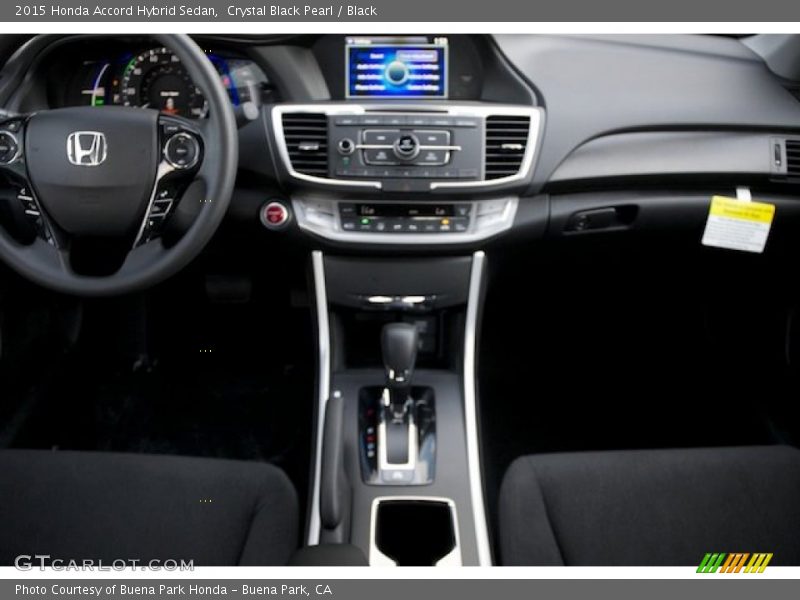 Crystal Black Pearl / Black 2015 Honda Accord Hybrid Sedan