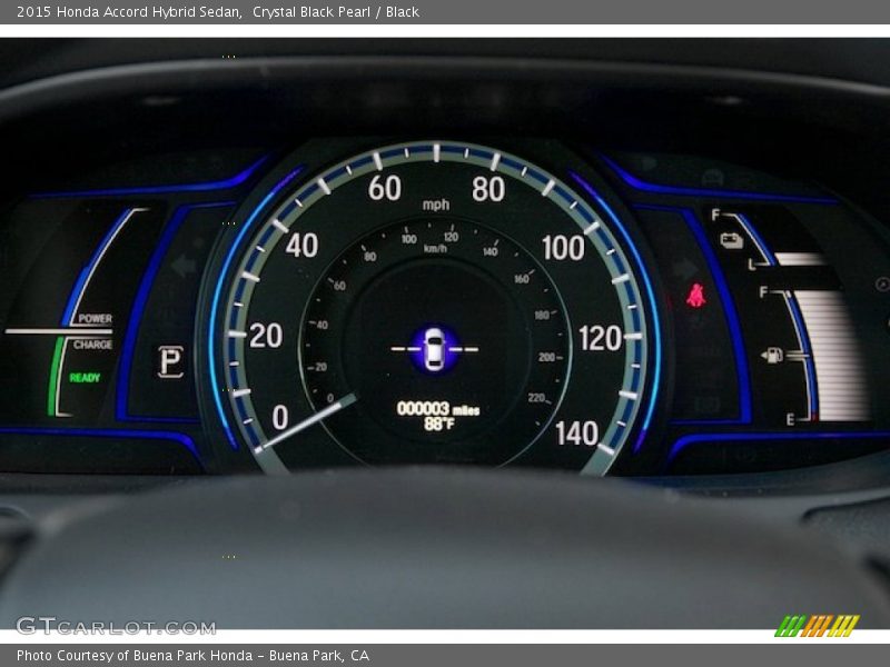 Crystal Black Pearl / Black 2015 Honda Accord Hybrid Sedan