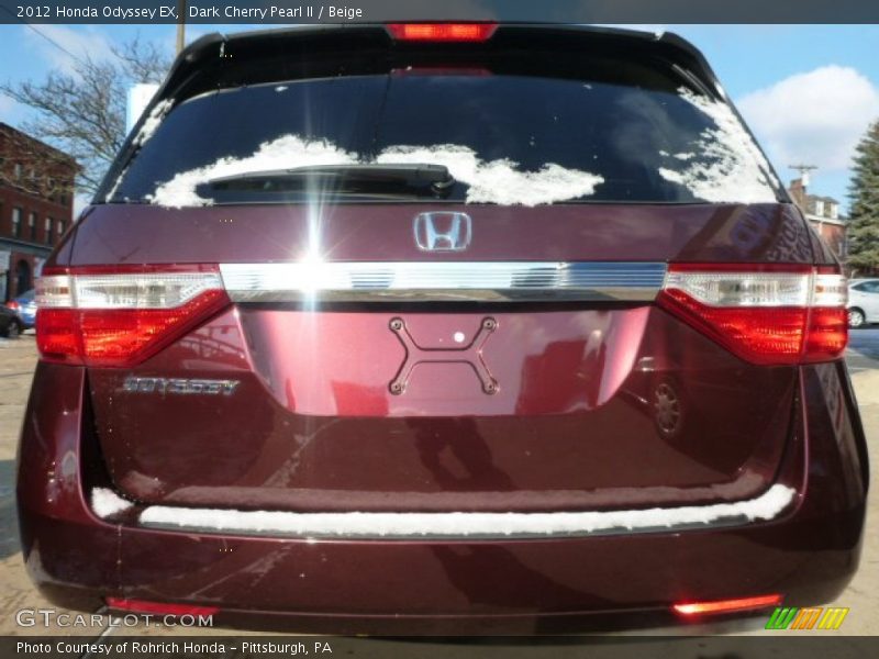 Dark Cherry Pearl II / Beige 2012 Honda Odyssey EX