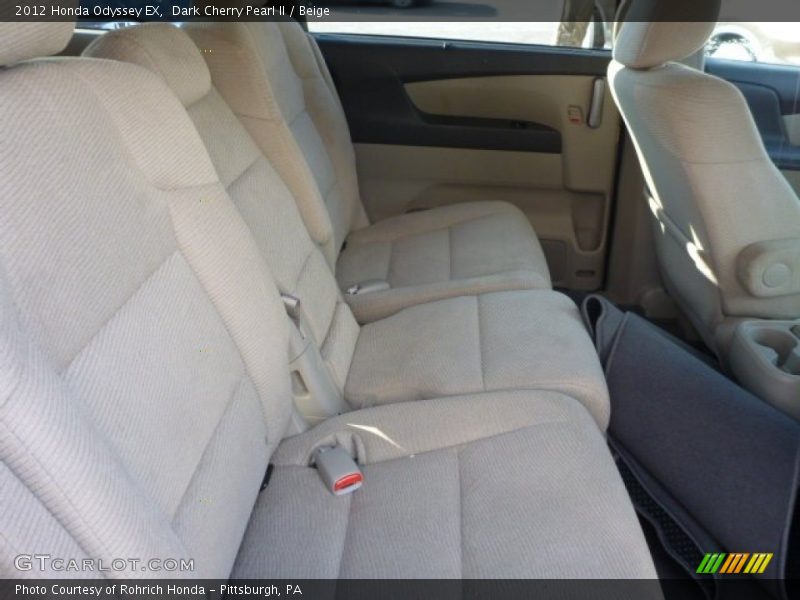 Dark Cherry Pearl II / Beige 2012 Honda Odyssey EX