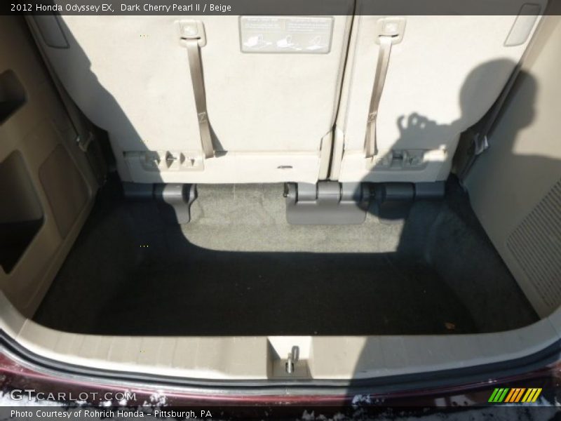 Dark Cherry Pearl II / Beige 2012 Honda Odyssey EX