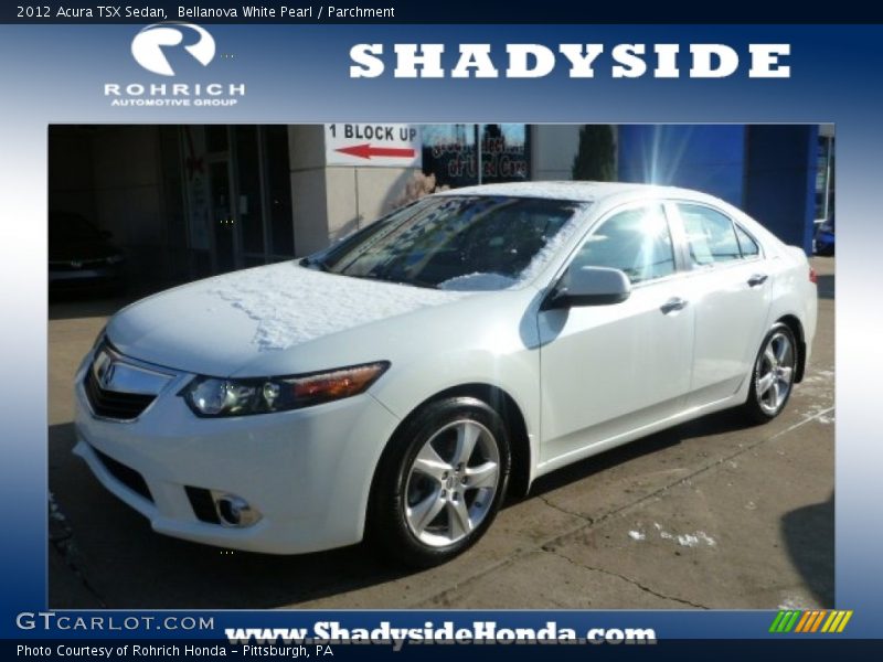 Bellanova White Pearl / Parchment 2012 Acura TSX Sedan
