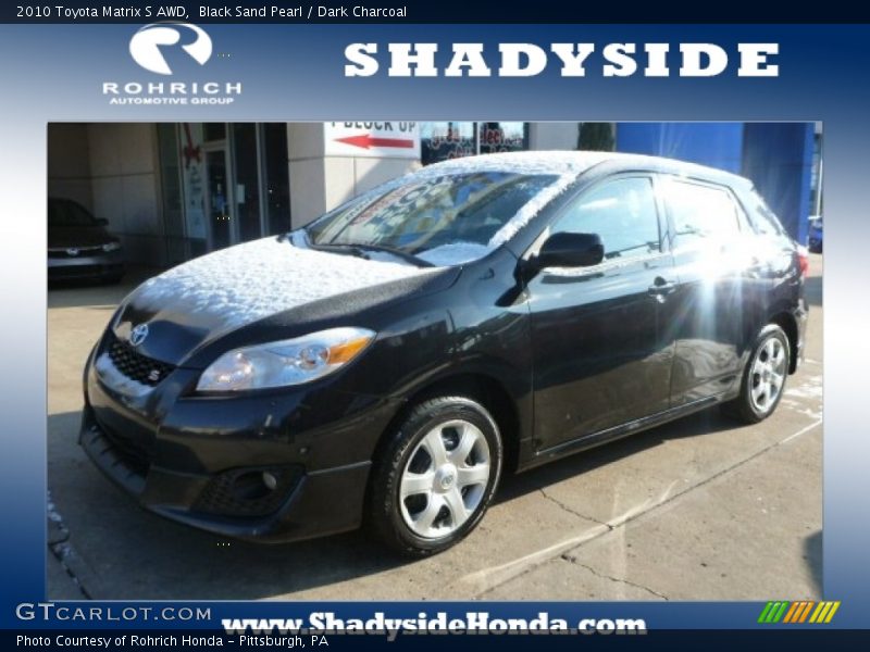 Black Sand Pearl / Dark Charcoal 2010 Toyota Matrix S AWD