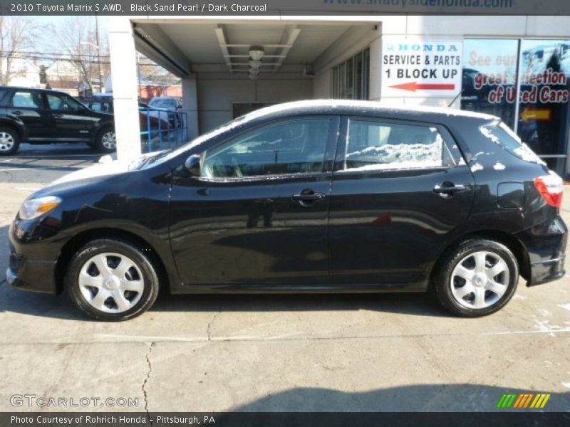 Black Sand Pearl / Dark Charcoal 2010 Toyota Matrix S AWD
