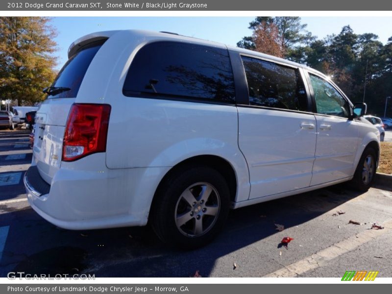Stone White / Black/Light Graystone 2012 Dodge Grand Caravan SXT
