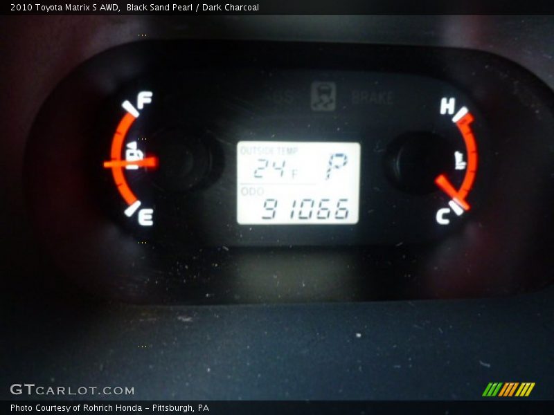 Black Sand Pearl / Dark Charcoal 2010 Toyota Matrix S AWD