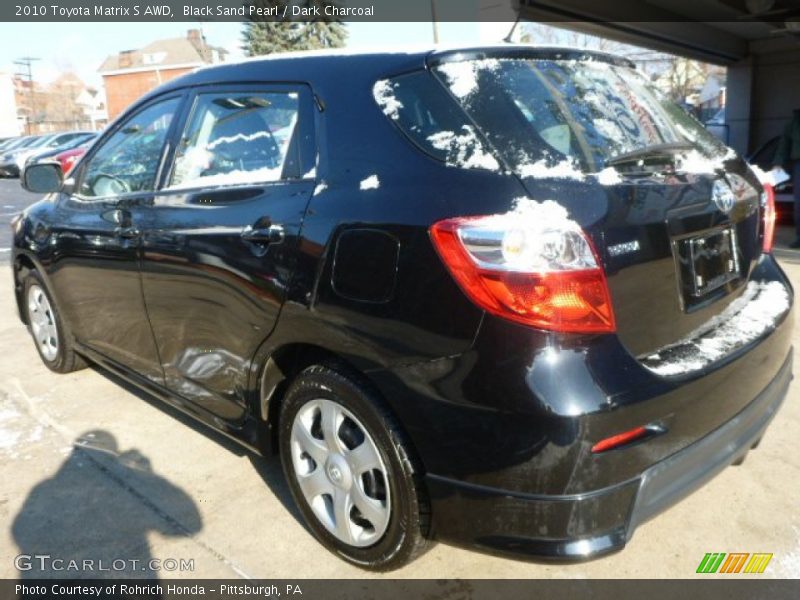 Black Sand Pearl / Dark Charcoal 2010 Toyota Matrix S AWD
