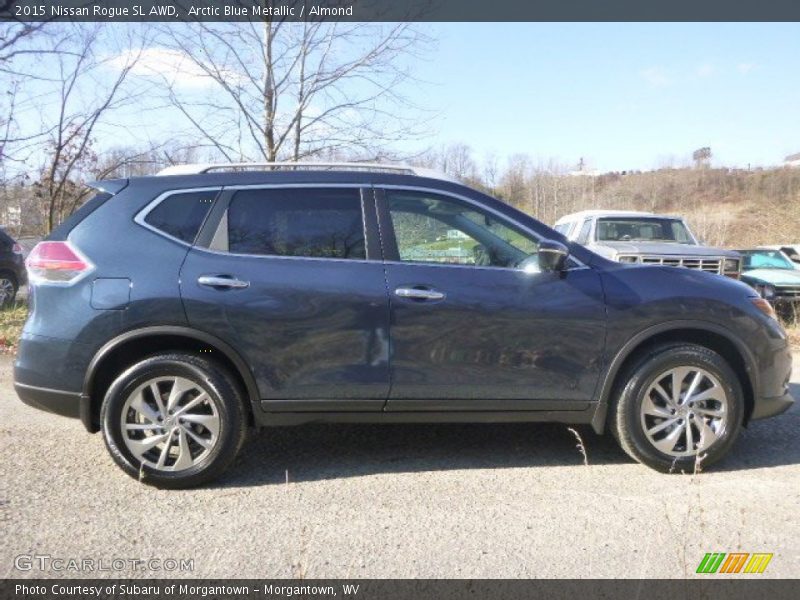 Arctic Blue Metallic / Almond 2015 Nissan Rogue SL AWD