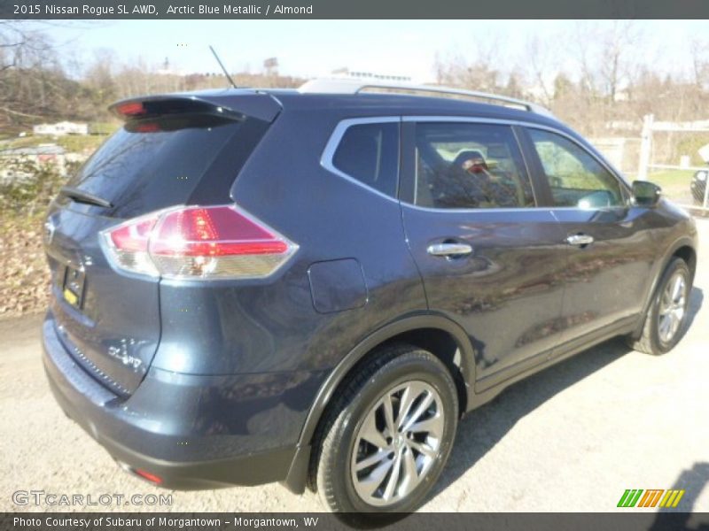 Arctic Blue Metallic / Almond 2015 Nissan Rogue SL AWD