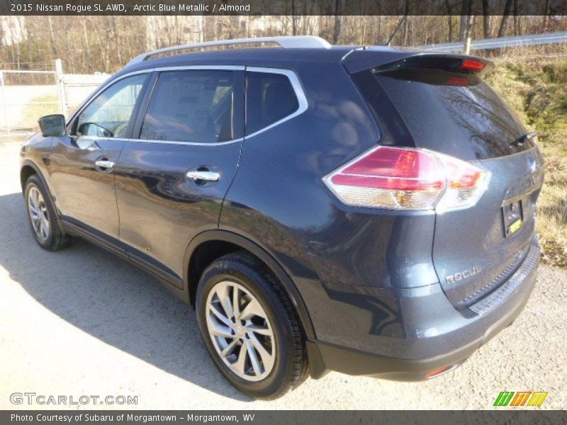 Arctic Blue Metallic / Almond 2015 Nissan Rogue SL AWD