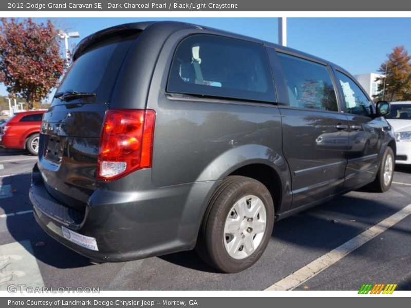 Dark Charcoal Pearl / Black/Light Graystone 2012 Dodge Grand Caravan SE