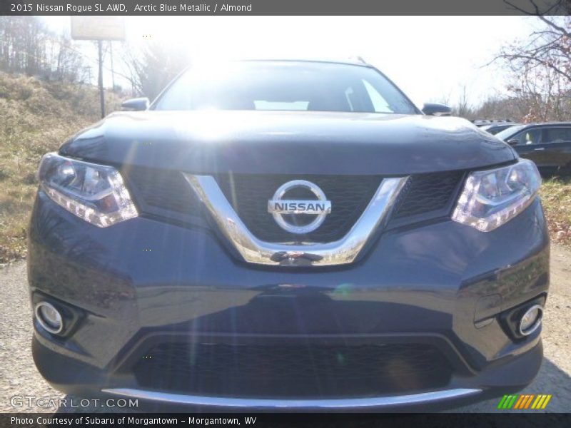 Arctic Blue Metallic / Almond 2015 Nissan Rogue SL AWD
