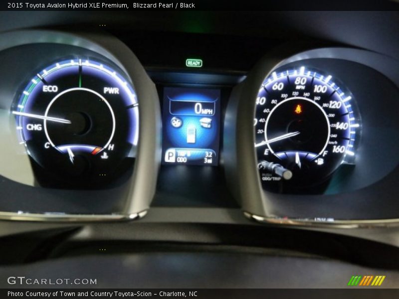 Blizzard Pearl / Black 2015 Toyota Avalon Hybrid XLE Premium