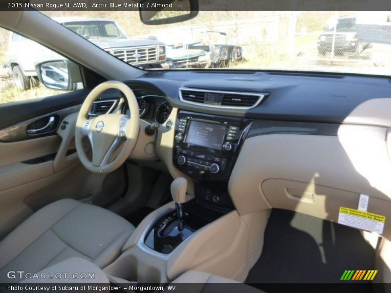 Arctic Blue Metallic / Almond 2015 Nissan Rogue SL AWD