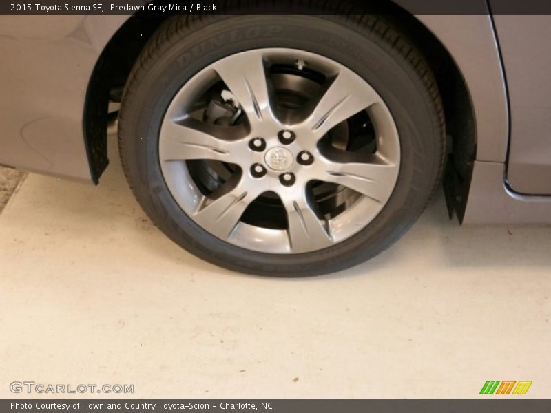Predawn Gray Mica / Black 2015 Toyota Sienna SE
