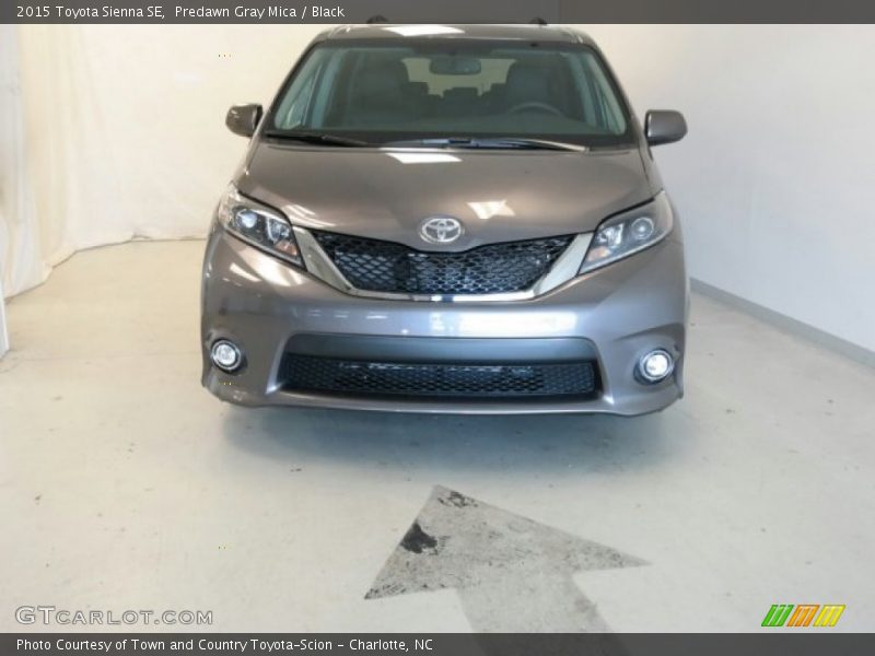 Predawn Gray Mica / Black 2015 Toyota Sienna SE