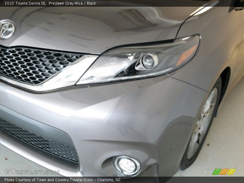 Predawn Gray Mica / Black 2015 Toyota Sienna SE