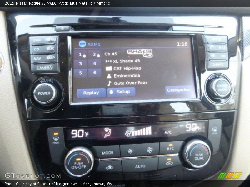 Arctic Blue Metallic / Almond 2015 Nissan Rogue SL AWD