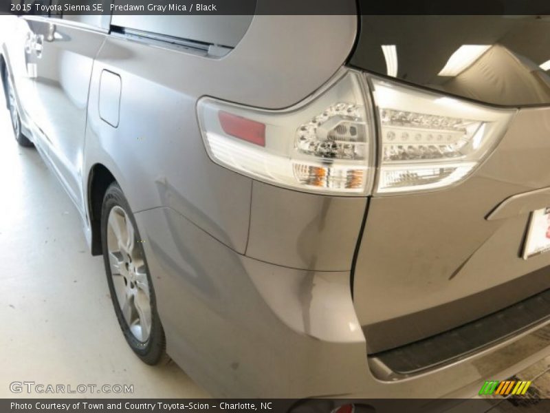 Predawn Gray Mica / Black 2015 Toyota Sienna SE