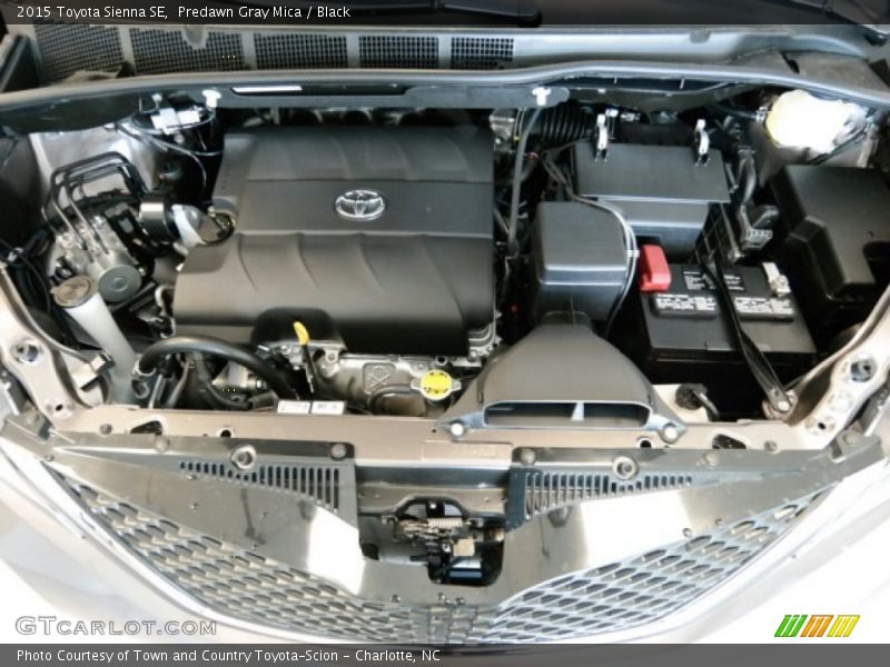 Predawn Gray Mica / Black 2015 Toyota Sienna SE