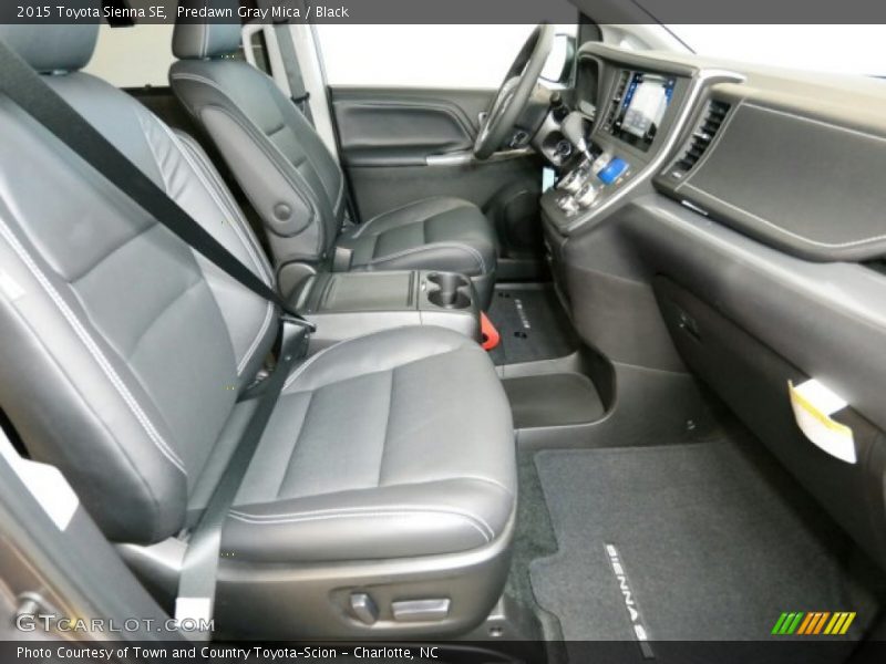 Predawn Gray Mica / Black 2015 Toyota Sienna SE