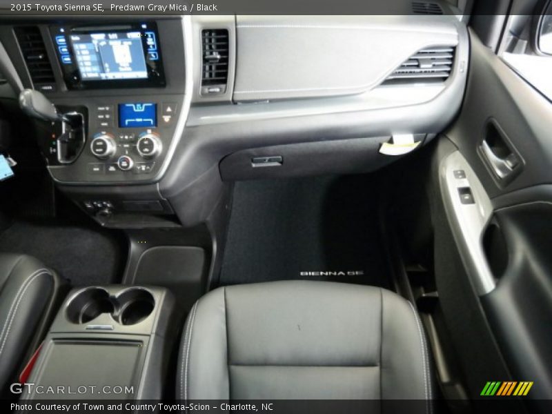 Predawn Gray Mica / Black 2015 Toyota Sienna SE
