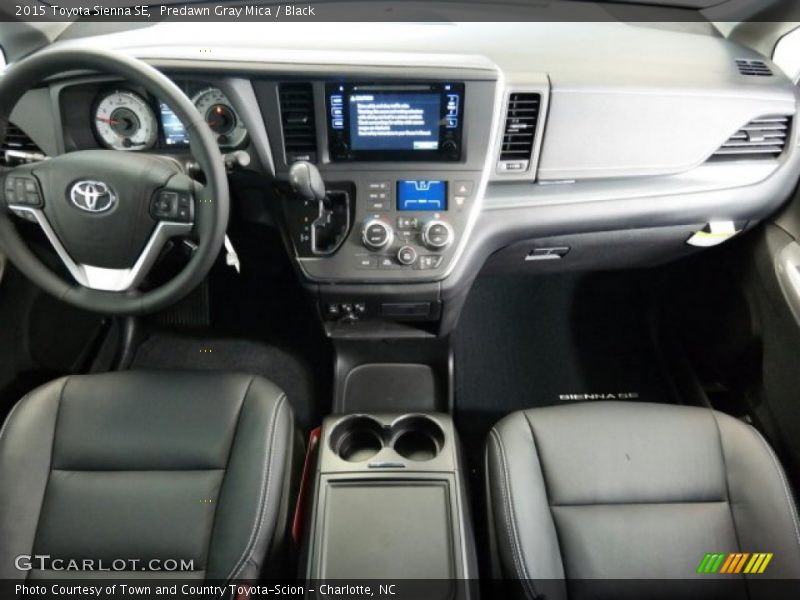 Predawn Gray Mica / Black 2015 Toyota Sienna SE