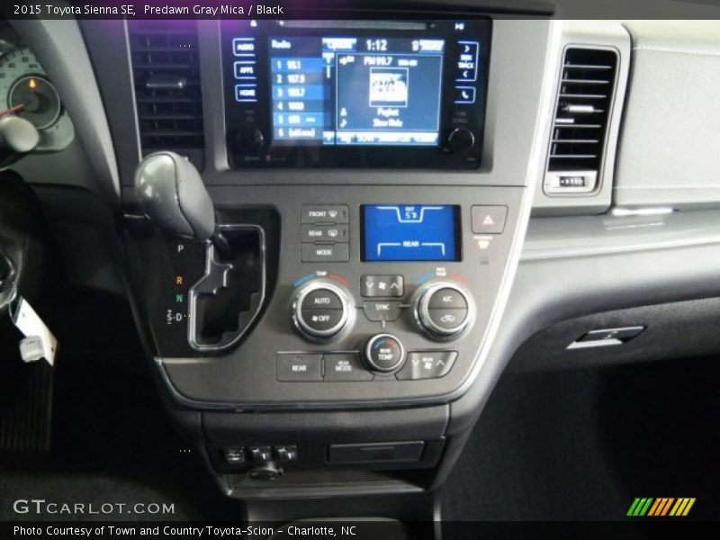 Predawn Gray Mica / Black 2015 Toyota Sienna SE