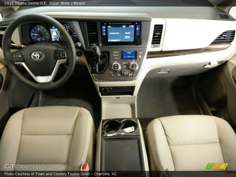 Super White / Bisque 2015 Toyota Sienna XLE