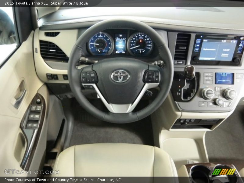 Super White / Bisque 2015 Toyota Sienna XLE