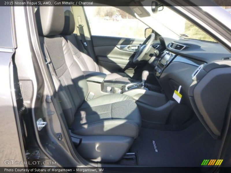 Gun Metallic / Charcoal 2015 Nissan Rogue SL AWD