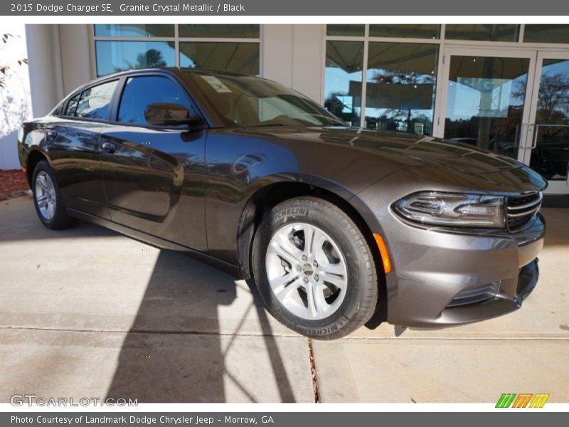 Granite Crystal Metallic / Black 2015 Dodge Charger SE