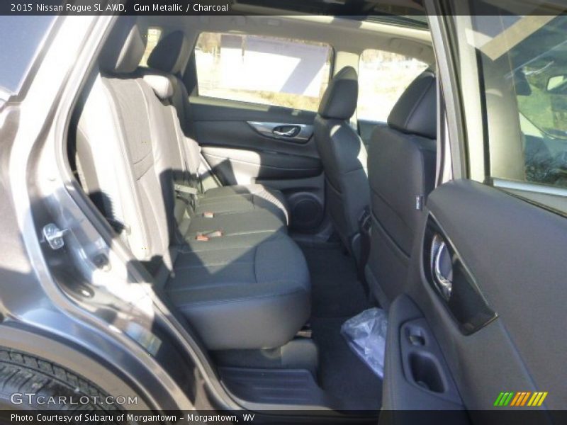 Gun Metallic / Charcoal 2015 Nissan Rogue SL AWD