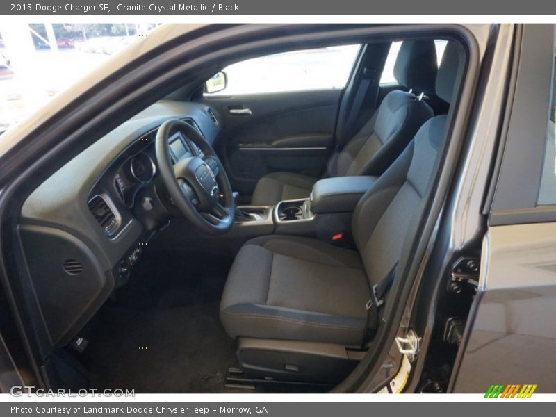 Granite Crystal Metallic / Black 2015 Dodge Charger SE
