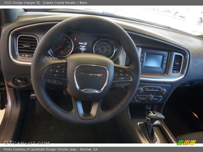 Granite Crystal Metallic / Black 2015 Dodge Charger SE