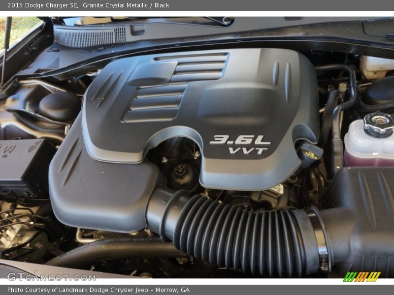 Granite Crystal Metallic / Black 2015 Dodge Charger SE