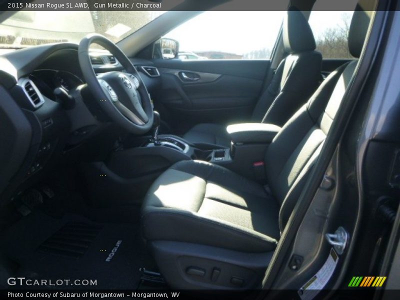Gun Metallic / Charcoal 2015 Nissan Rogue SL AWD