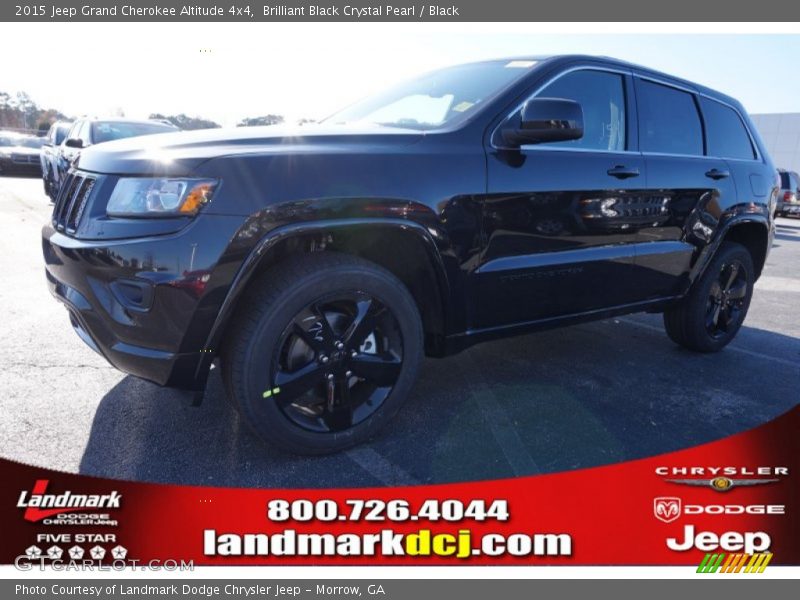 Brilliant Black Crystal Pearl / Black 2015 Jeep Grand Cherokee Altitude 4x4