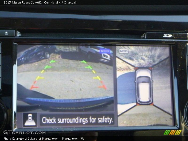 Gun Metallic / Charcoal 2015 Nissan Rogue SL AWD
